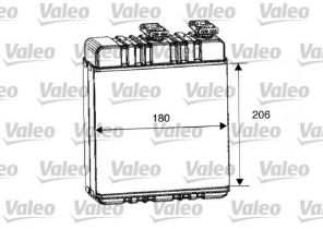 Valeo 812222 - Výmenník tepla vnútorného kúrenia -