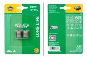 Hella 8GA 002 071-333 Long Life Up To 3x Longer Lifetime R10W - Žiarovka smerového svetla