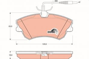 TRW GDB1270 - Brzdové platničky -