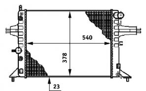 Mahle CR 650 000S - Chladič vody -