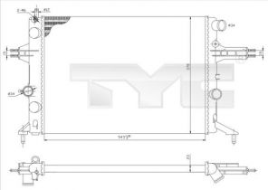 TYC 725-0021 - Chladič vody -