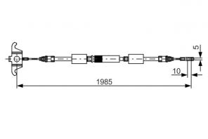 Bosch 1 987 482 128 - Brzdové lano -