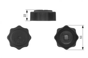 Gates RC229 - Uzatvárací kryt nádobky chladiča