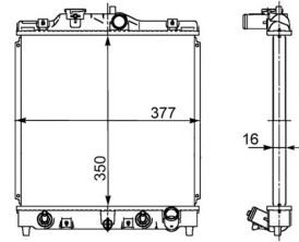 Mahle CR 611 000S - Chladič vody -