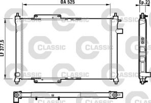 Valeo 231818 - Chladič vody -
