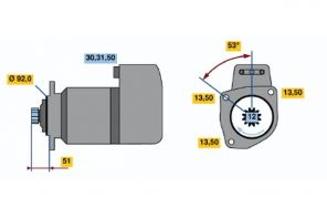 Bosch 0 986 017 050 - Štartér
