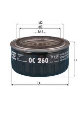 Knecht OC 260 - Olejový filter -