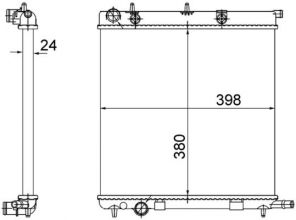 Mahle CR 556 002S - Chladič vody -