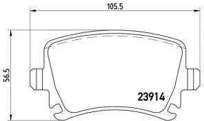 Brembo P 85 073X - Brzdové platničky -