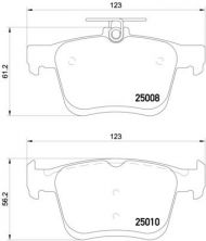 Brembo P 85 125 - Brzdové platničky -