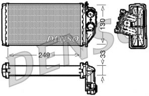 Denso DRR21002 - Výmenník tepla vnútorného kúrenia