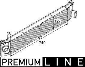 Mahle CI 157 000P - Chladič plniaceho vzduchu