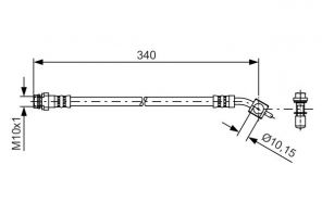 Bosch 1 987 481 424 - Brzdová hadica