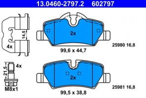 ATE 13.0460-2797.2 - Brzdové platničky -