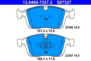 ATE 13.0460-7327.2 - Brzdové platničky -