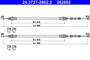 ATE 24.3727-2802.2 - Brzdové lano -