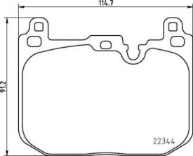 Brembo P 06 097 - Brzdové platničky -