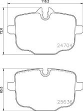 Brembo P 06 101 - Brzdové platničky -
