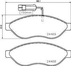 Brembo P 23 143 - Brzdové platničky -