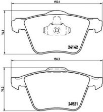 Brembo P 24 077X - Brzdové platničky -