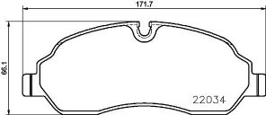 Brembo P 24 171 - Brzdové platničky -
