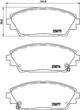 Brembo P 49 050 - Brzdové platničky -
