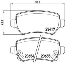 Brembo P 59 038X - Brzdové platničky -