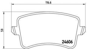 Brembo P 85 100X - Brzdové platničky -