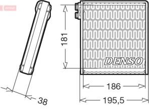 Denso DEV09103 - Výparník -