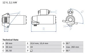 Bosch 0 986 021 351 - Štartér