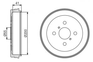 Bosch 0 986 477 199 - Brzdový bubon -