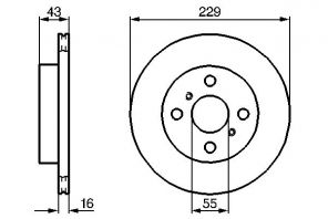 Bosch 0 986 478 491 - Brzdový kotúč -