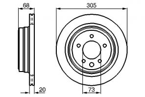 Bosch 0 986 478 660 - Brzdový kotúč -