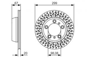 Bosch 0 986 479 A09 - Brzdový kotúč -