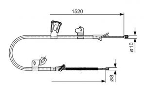Bosch 1 987 477 918 - Brzdové lano -