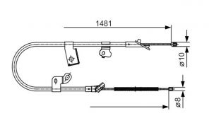 Bosch 1 987 477 919 - Brzdové lano -