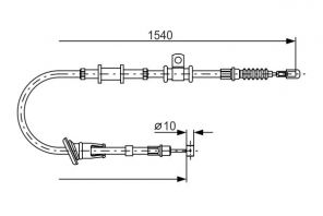 Bosch 1 987 482 065 - Brzdové lano -