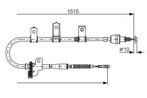 Bosch 1 987 482 097 - Brzdové lano -