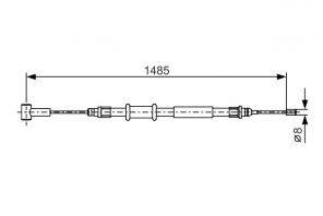 Bosch 1 987 482 214 - Brzdové lano -