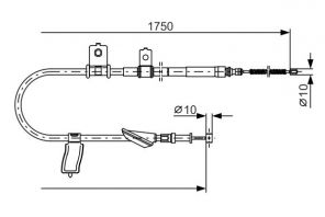 Bosch 1 987 482 351 - Brzdové lano -