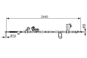 Bosch 1 987 482 425 - Brzdové lano -