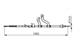 Bosch 1 987 482 573 - Brzdové lano -