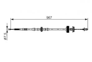 Bosch 1 987 482 794 - Brzdové lano -