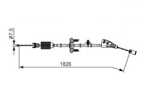 Bosch 1 987 482 795 - Brzdové lano -