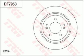 TRW DF7953 - Brzdový kotúč -