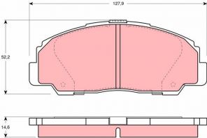 TRW GDB1135 - Brzdové platničky -