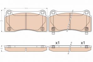 TRW GDB3573 - Brzdové platničky -