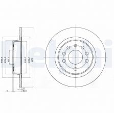Delphi BG3731C - Brzdový kotúč