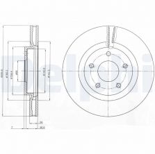 Delphi BG4109C - Brzdový kotúč
