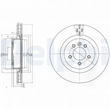 Delphi BG9007C - Brzdový kotúč -